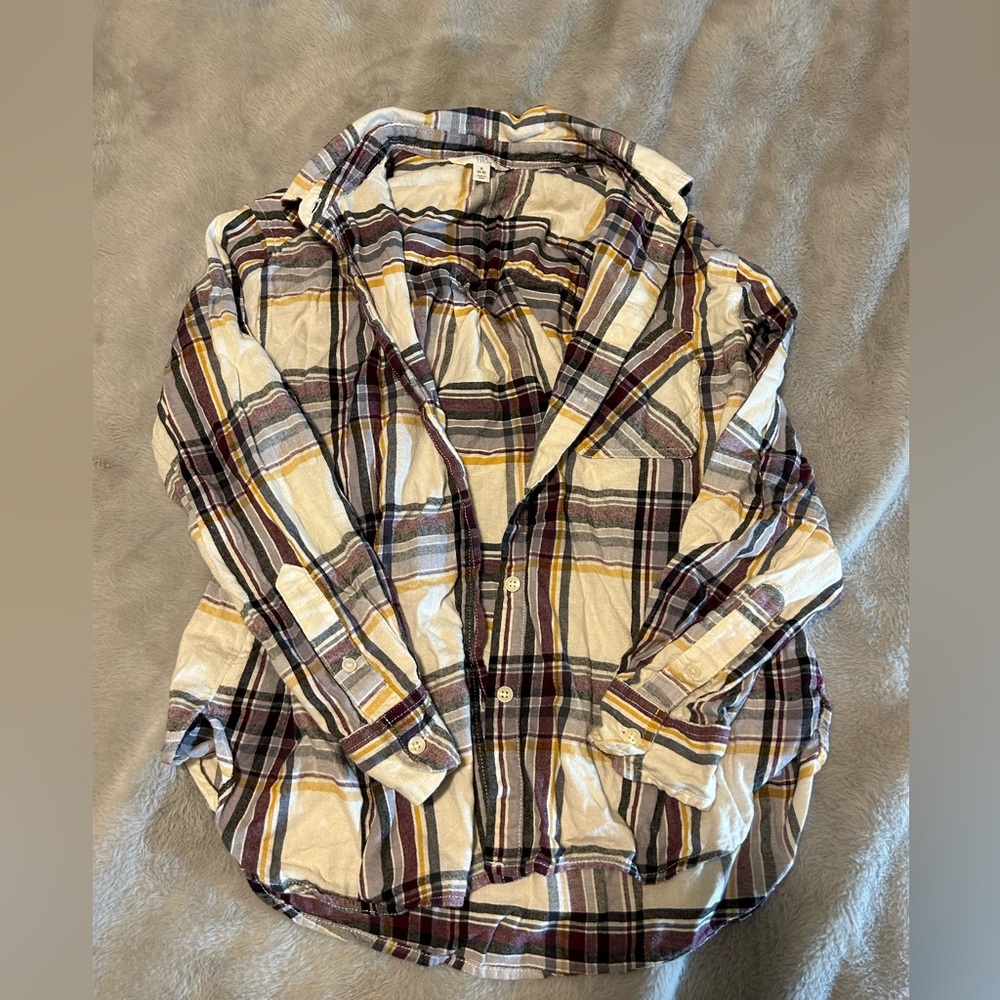 Plaid button up - Picture 3 of 4